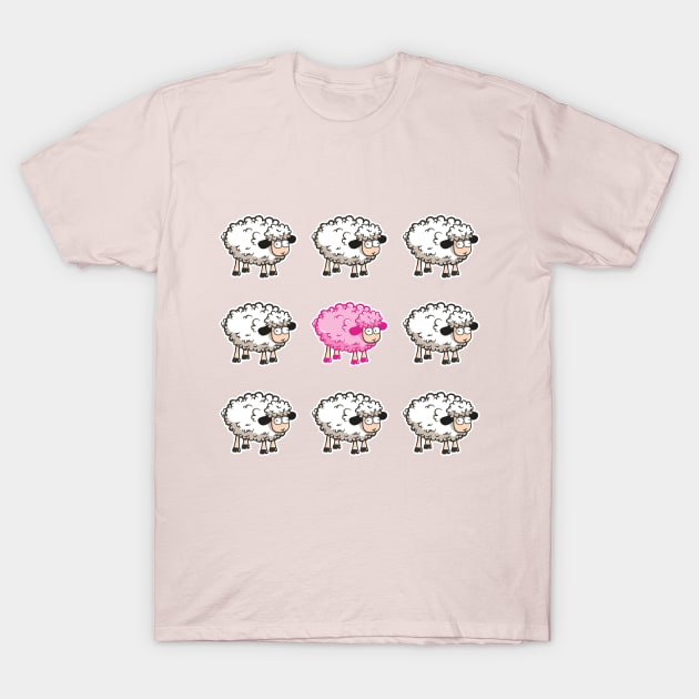 The Pink Sheep T-Shirt by sirwatson